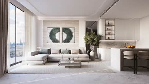 Binghatti Pinnacle — Living Room 3