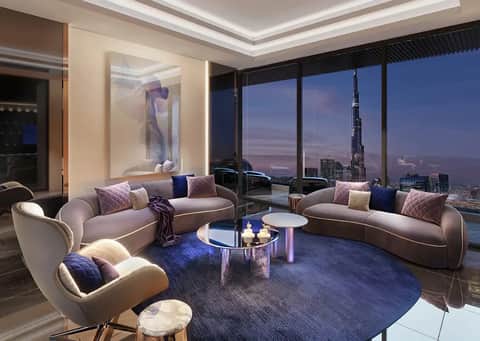 Burj Binghatti Jacob & Co Residences — THE Ruby Villa Living Area