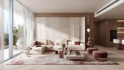 Binghatti Etherea — Living Room Living Room