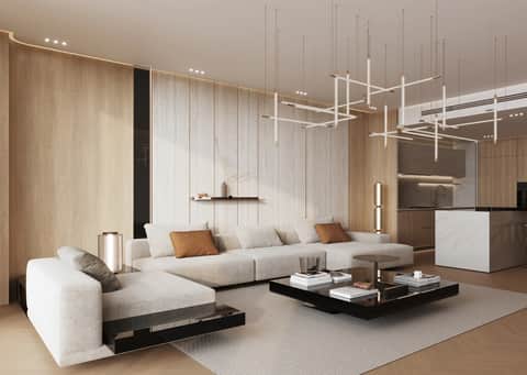 Binghatti Ivory — living room