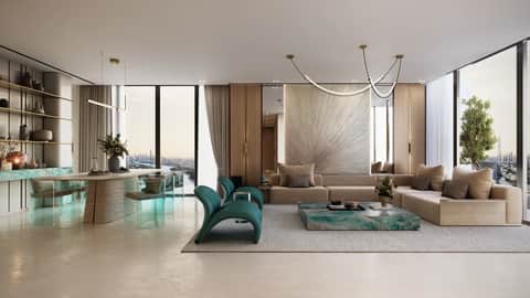 Binghatti Cullinan — Living Room Living Room