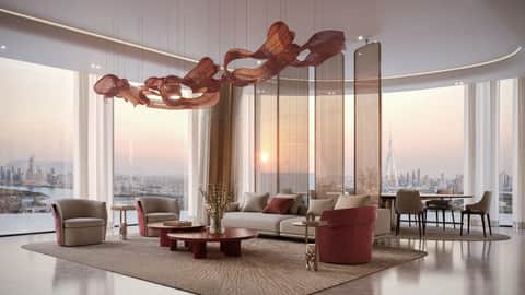 Binghatti Skyblade — Living Room Living Room 2