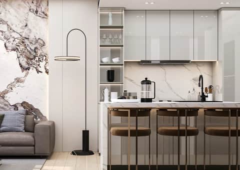 Dawn by Binghatti — Kitchen