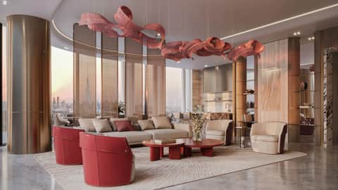 Binghatti Skyblade — Living Room Living Room 1