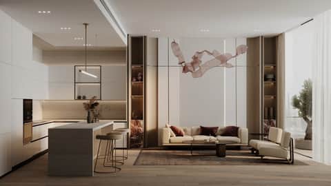 Binghatti Flare — Living Room 2
